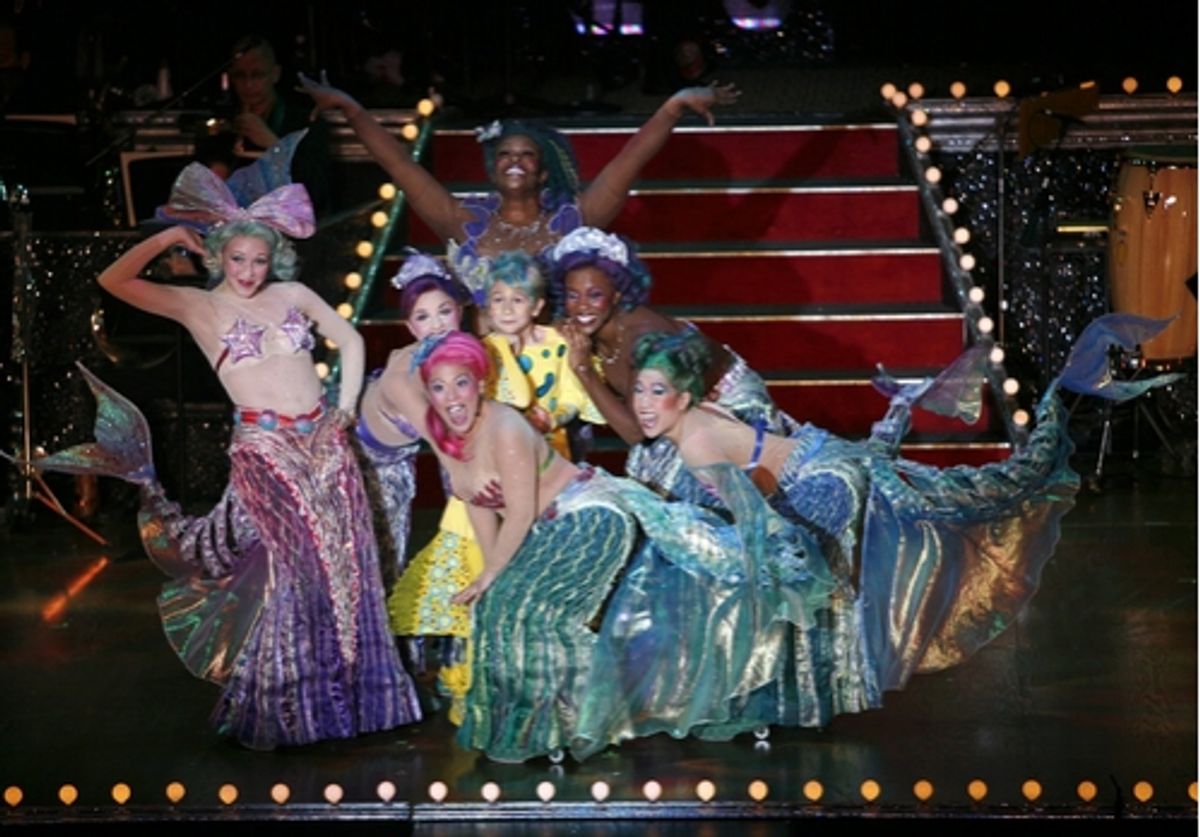 Brian D'Addario and The The Little Mermaid ensemble at 
