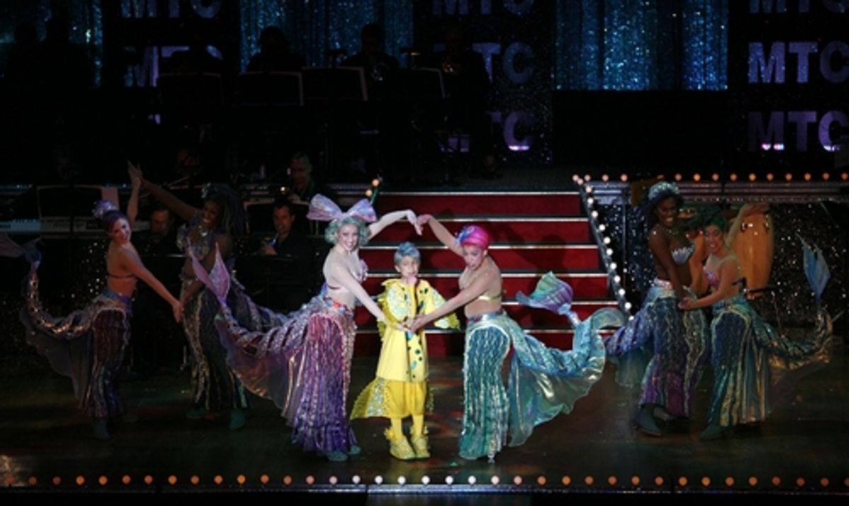 Brian D'Addario and The Little Mermaid ensemble at 