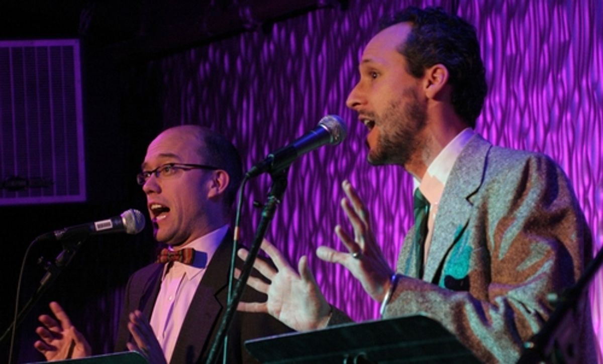 Trey Lyford and Gibson Frazier at The Civilians' 'Paris Commune' Benefit