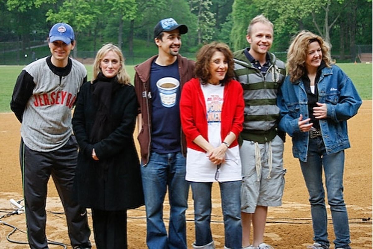 Sebastian Arcelus, Jenna Russell, Lin-Manuel Miranda, at 