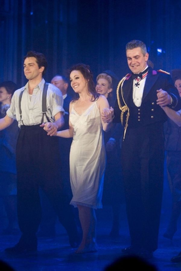 Julian Ovenden (Armand), Ruthie Henshall (Marguerite) and Alexander Hanson (Otto) at  Photo