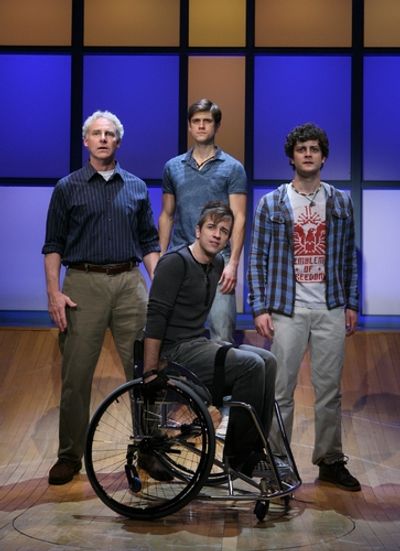 John Dossett , Aaron Tveit, Van Hughes and Curtis Holbrook Photo