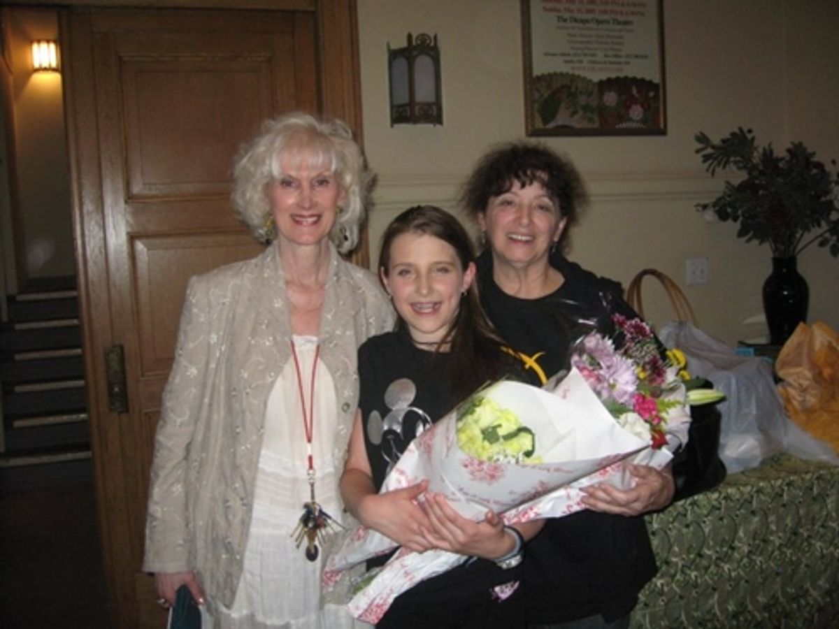 Director Diane Martindale, Leah Lane and Choreographer Francine Harman
 at 