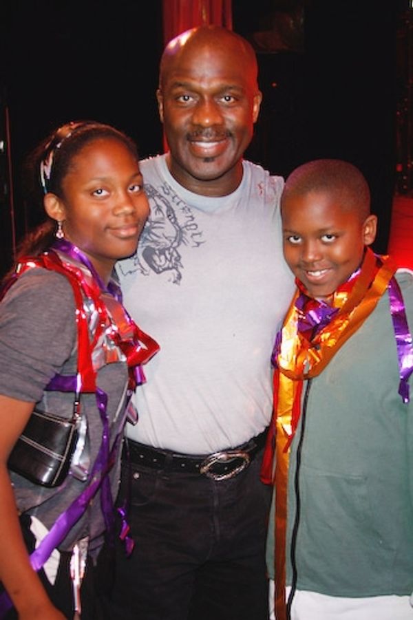 BeBe Winans with children Miya and Benjamin Winans
 Photo