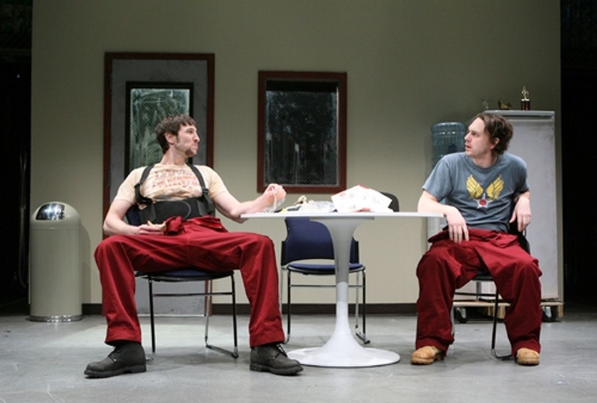 Pablo Schreiber and Thomas Sadoski  at 