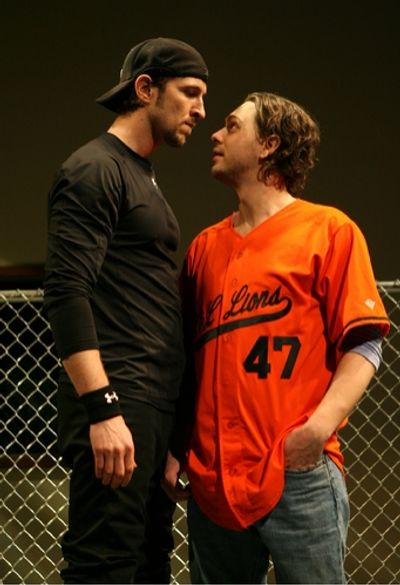 Pablo Schreiber and Thomas Sadoski Photo