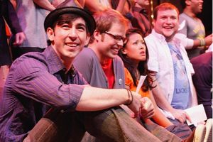 Max Crumm,Jeff Hiller,J. Elaine Marcos, and Todd Buonopane @ BroadwayWorld Max Crumm,Jeff Hiller,J. Elaine Marcos, and Todd Buonopane Photo