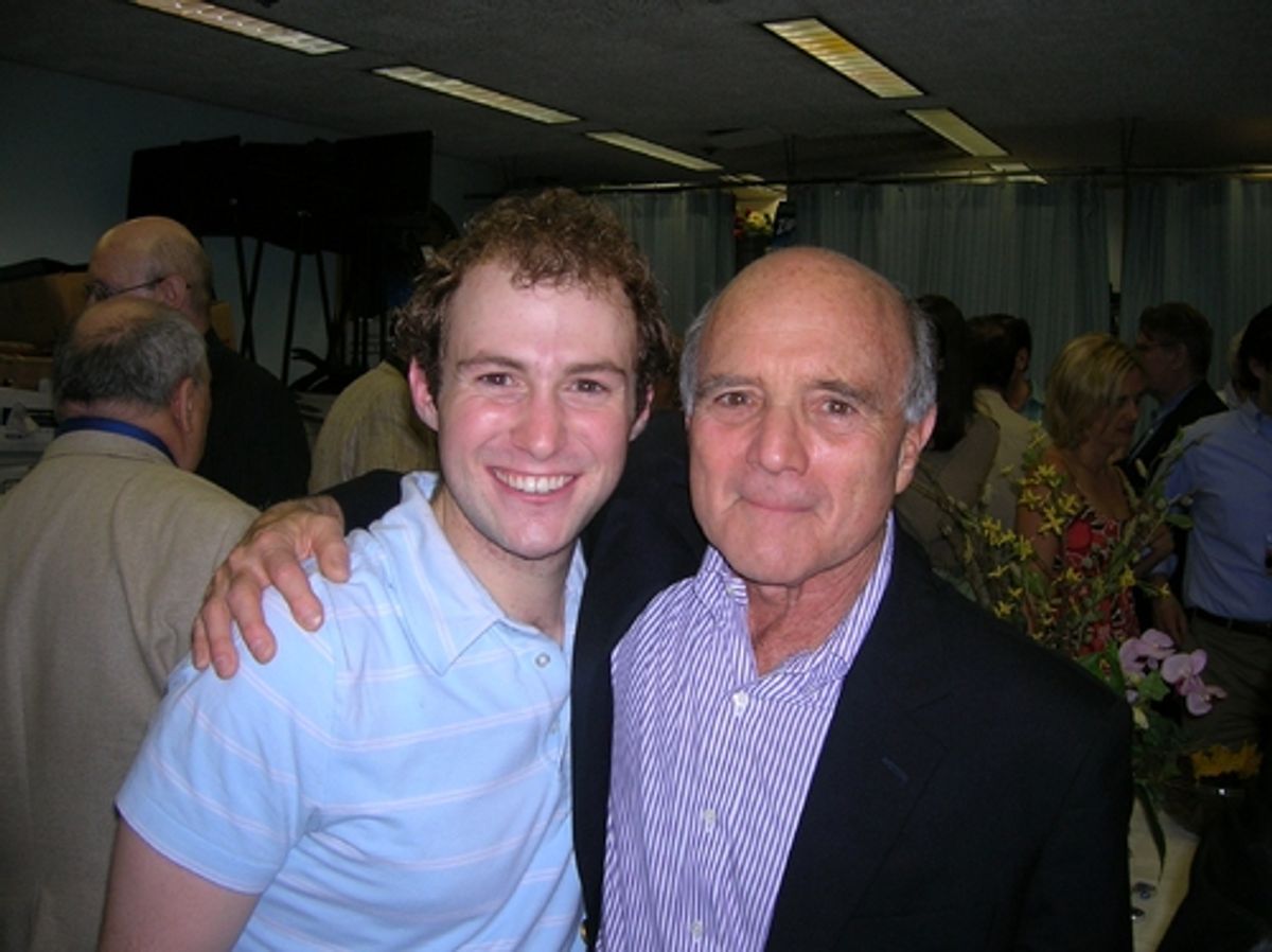 Nick Gaswirth and Composer Larry Grossman at 