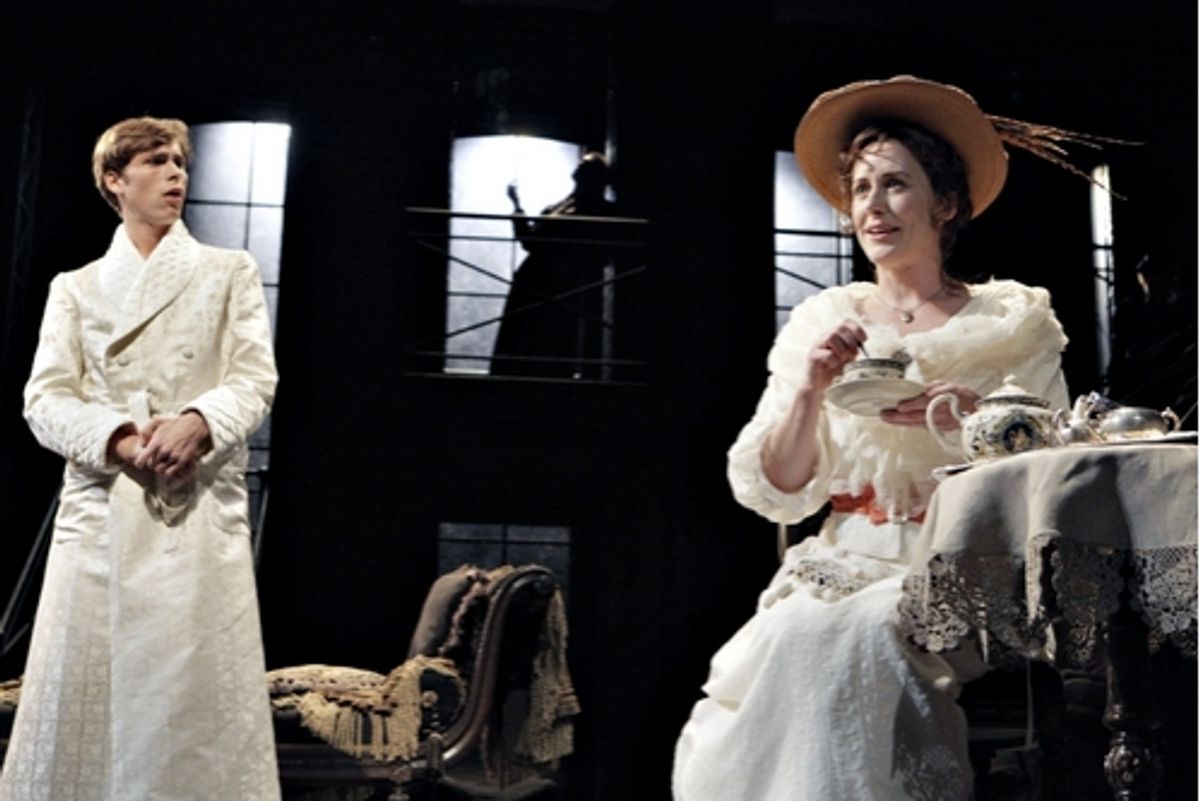  Brandon Weinbrenner as Lord Alfred Douglas and Sarah Agnew as Constance Wilde  at 