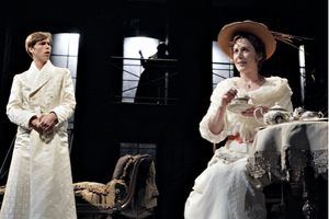  Brandon Weinbrenner as Lord Alfred Douglas and Sarah Agnew as Constance Wilde  Photo
