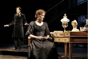 Matthew Greer as Oscar Wilde and Sarah Agnew as Constance Wilde Photo