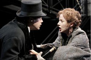 Matthew Greer as Oscar Wilde and Sarah Agnew as Constance Wilde Photo