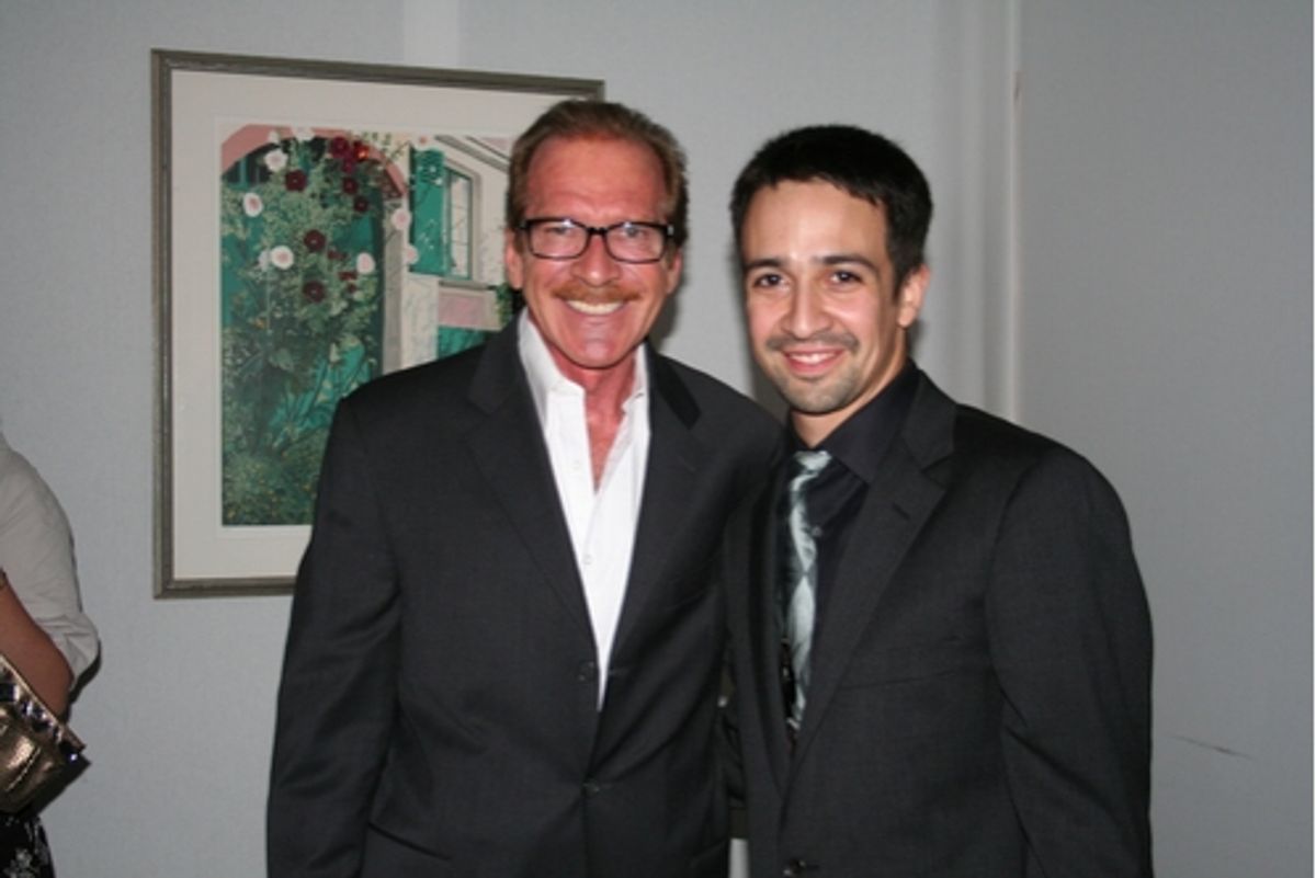 Pat O'Brien (CBS The Insider) and Lin-Manuel Miranda
 at 