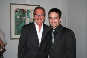 Pat O'Brien (CBS The Insider) and Lin-Manuel Miranda
 Photo