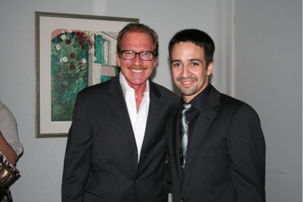 Pat O'Brien (CBS The Insider) and Lin-Manuel Miranda
 Photo