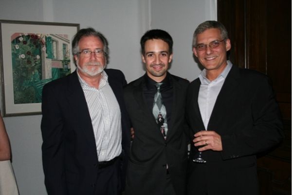 Bob Morris, Lin-Manuel Miranda and Rafael Pi Roman
 Photo