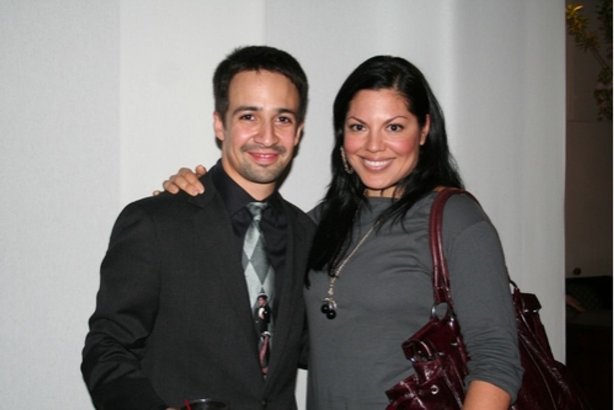 Lin-Manuel Miranda and Sara Ramirez
 at 