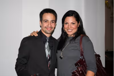 Lin-Manuel Miranda and Sara Ramirez
 Photo