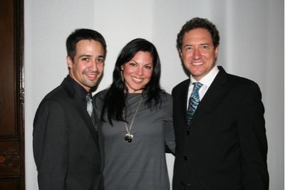 Lin-Manuel Miranda,Sara Ramirez and Kevin McCollum
 Photo