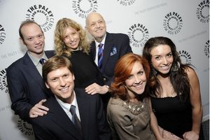 CHARLES STROUSE with his children Will (left), Victoria and Nick.  ANDREA McARDLE and Photo