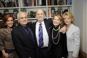 ANDREA McARDLE, PETER FILICHIA, CHARLES STROUSE, BARBARA SIMAN,  PAT MITCHELL Photo
