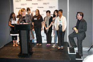 Fidelity Investments EVP, Jennifer Brown, students and Peter Gallagher @ BroadwayWorld Fidelity Investments EVP, Jennifer Brown, students and Peter Gallagher Photo