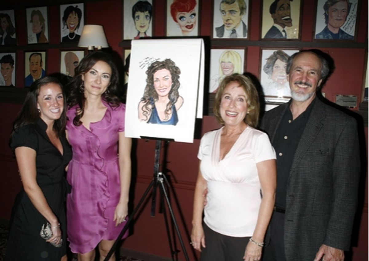 Laura Benanti and Family at 'GYPSY' Laura Benanti Joins the Elite Sardi's Wall