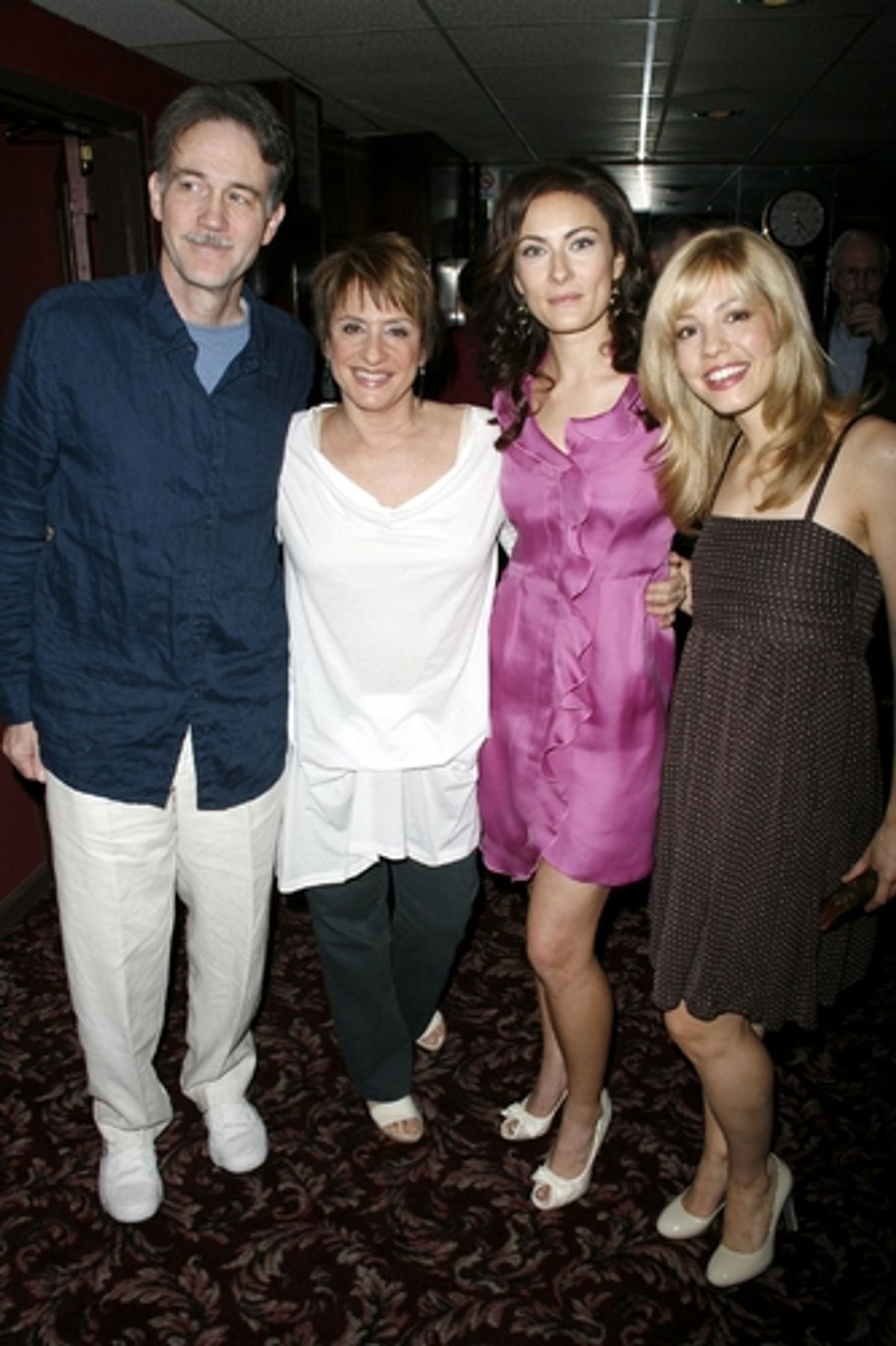 Boyd Gaines, Patti LuPone,Laura Benanti, and Leigh Ann Larkin at 'GYPSY' Laura Benanti Joins the Elite Sardi's Wall