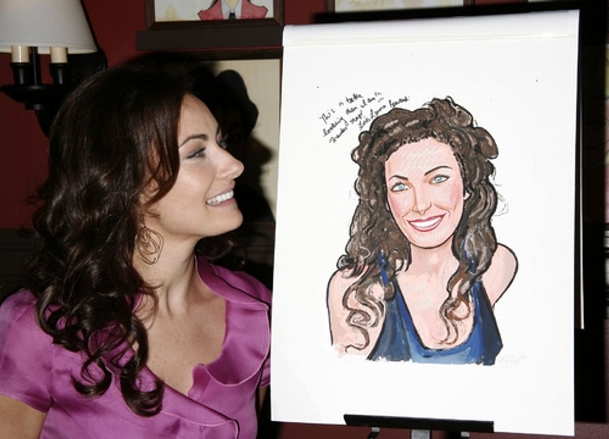 Laura Benanti at 'GYPSY' Laura Benanti Joins the Elite Sardi's Wall
