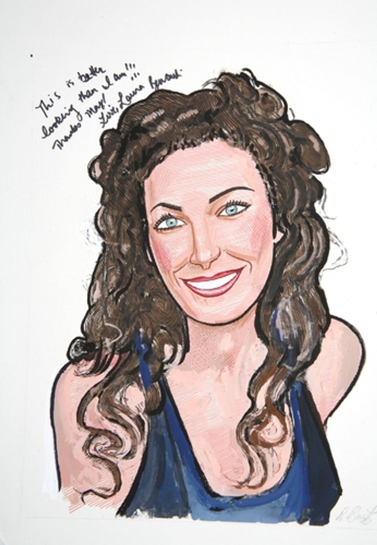 Laura Benanti at 'GYPSY' Laura Benanti Joins the Elite Sardi's Wall