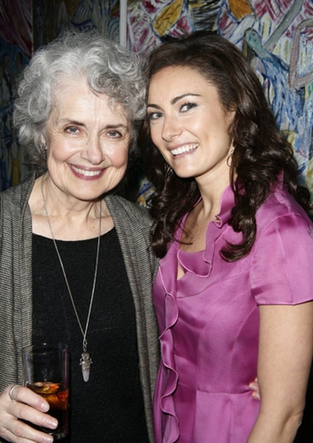 Mary Beth Peil and Laura Benanti at 'GYPSY' Laura Benanti Joins the Elite Sardi's Wall
