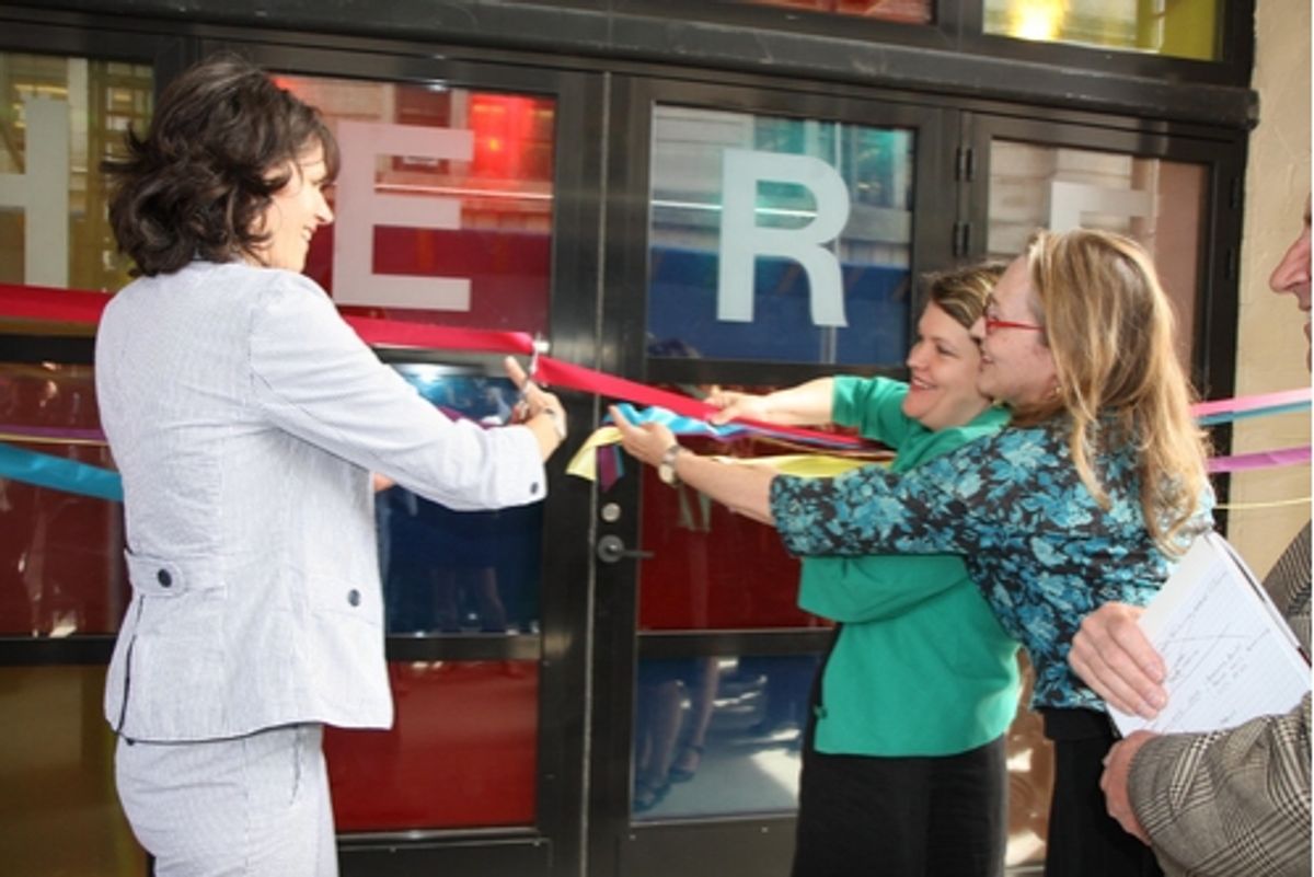 Kate Levin , Kristin Marting, and Kim Whitener at 