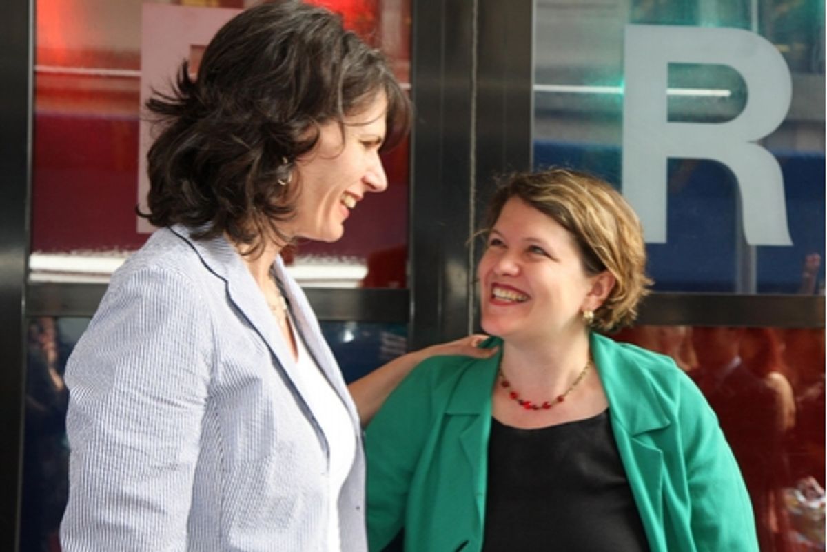 Kate Levin and  Kristin Marting at 