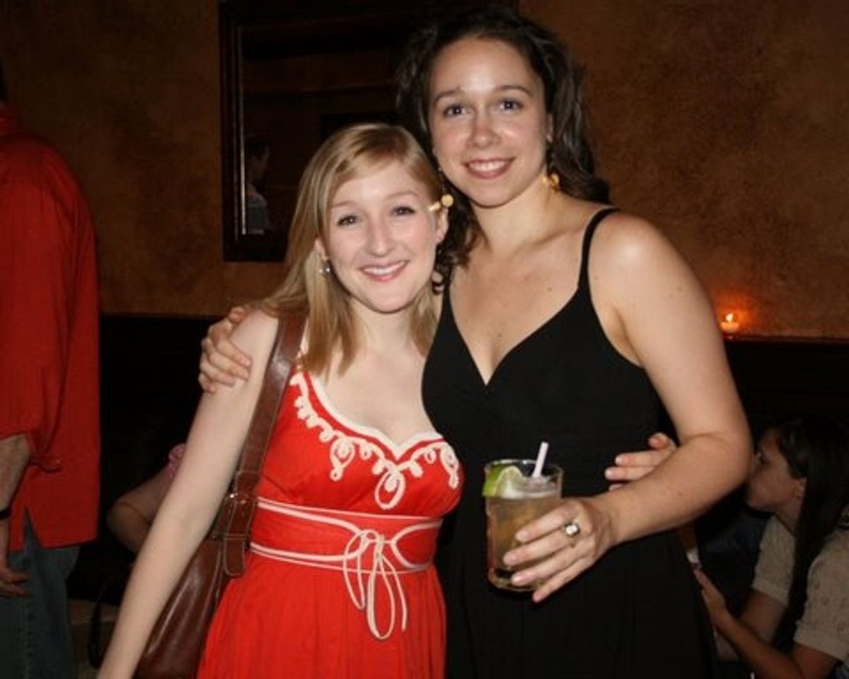 Carolyn McCandlish and Katrina Foy at 