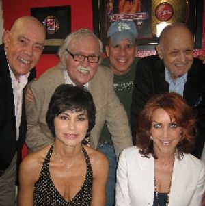 TOP: John Schuck (Daddy Warbucks), Thomas Meehan (book writer), Robert Sher (cd produ Photo