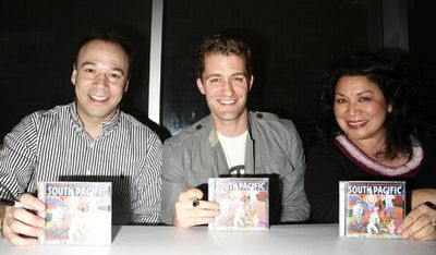 Danny Burstein,Matthew Morrison, and Loretta Ables Sayre Photo