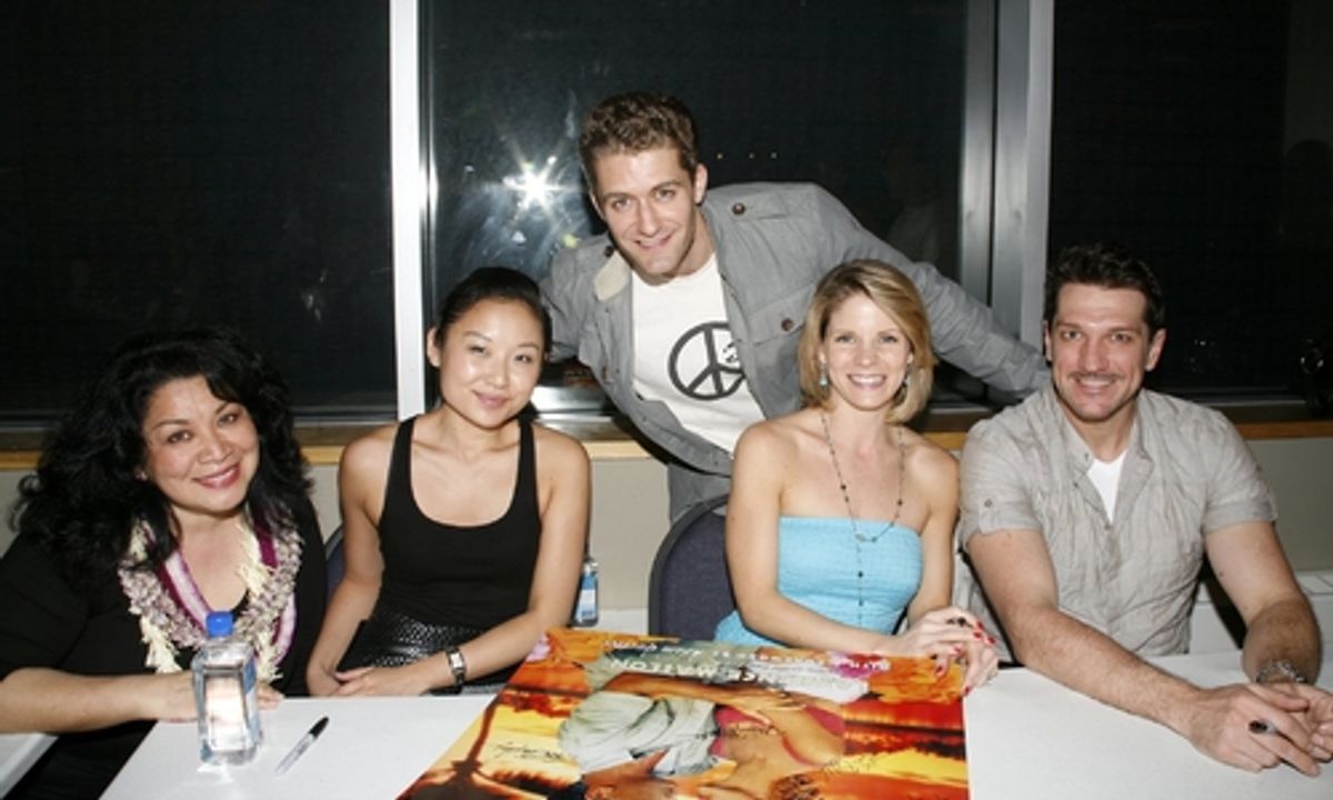 Loretta Ables Sayre, Lu Jun Li,Matthew Morrison, Kelli O'Hara, and Paulo Szot at 