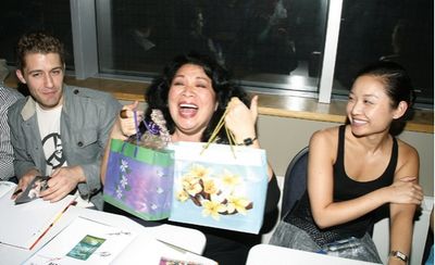 Matthew Morrison, Loretta Ables Sayre, and Lu Jun Li Photo