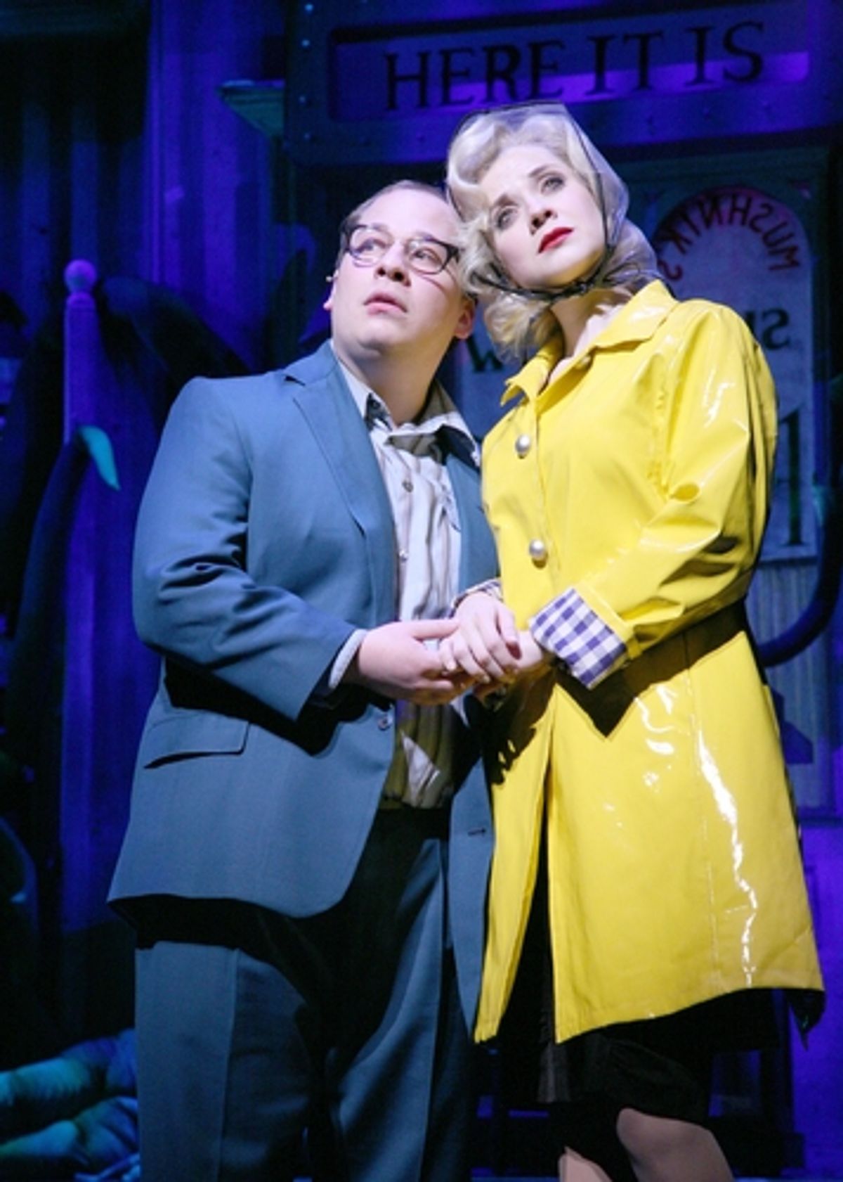 Jared Gertner (Seymour) and Jenny Fellner (Audrey)  at 