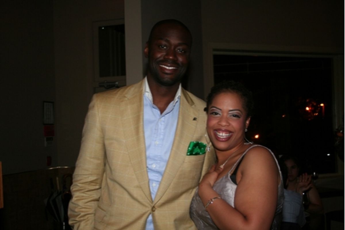 Angela Grovey and guest
 at 