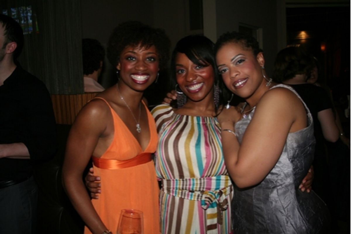 Montego Glover (Chiffon), Badia Farha (Crystal) and  at 