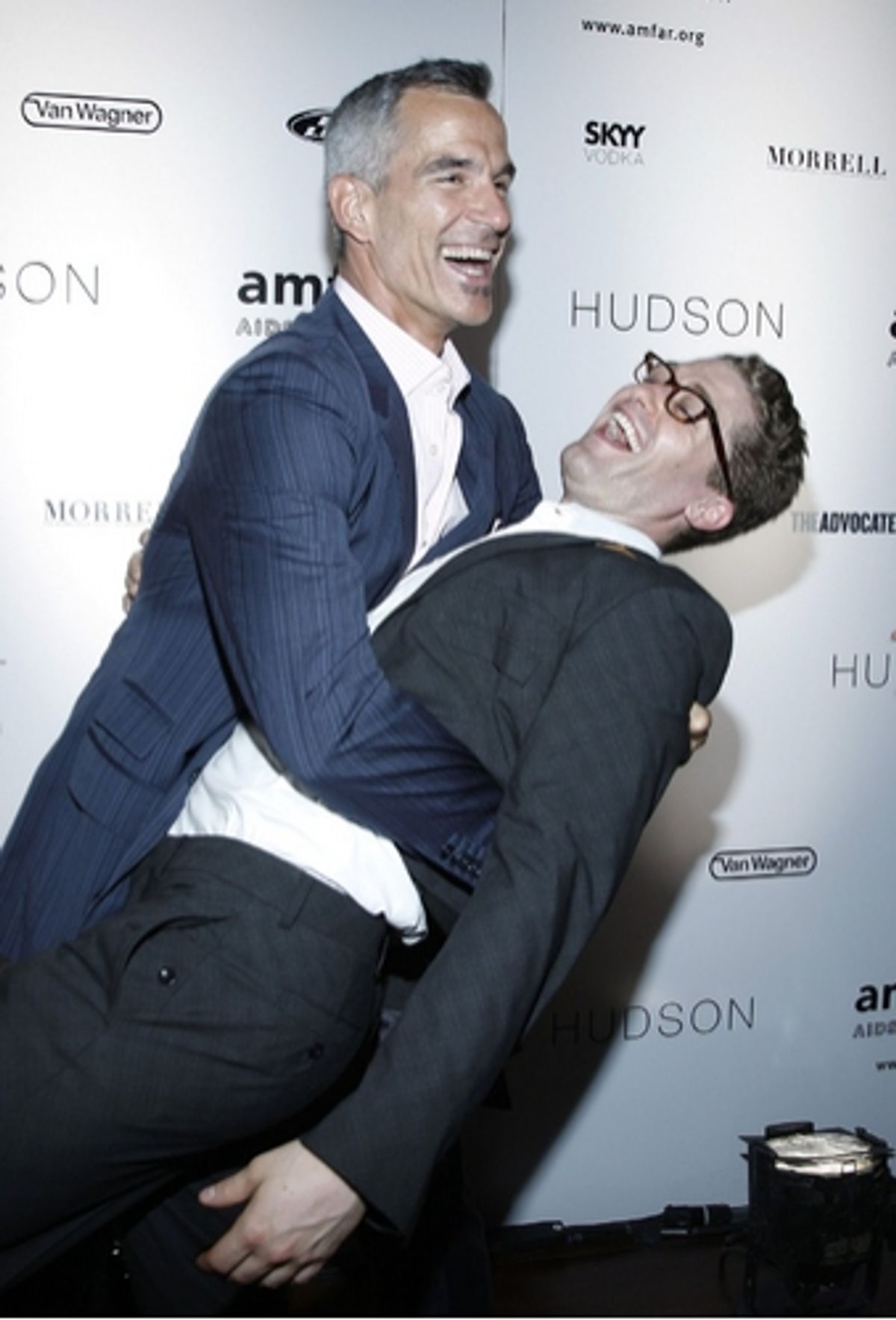 Jerry Mitchell and Matthew Morrison
 at 