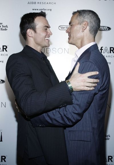 Cheyenne Jackson and Jerry Mitchell
 Photo