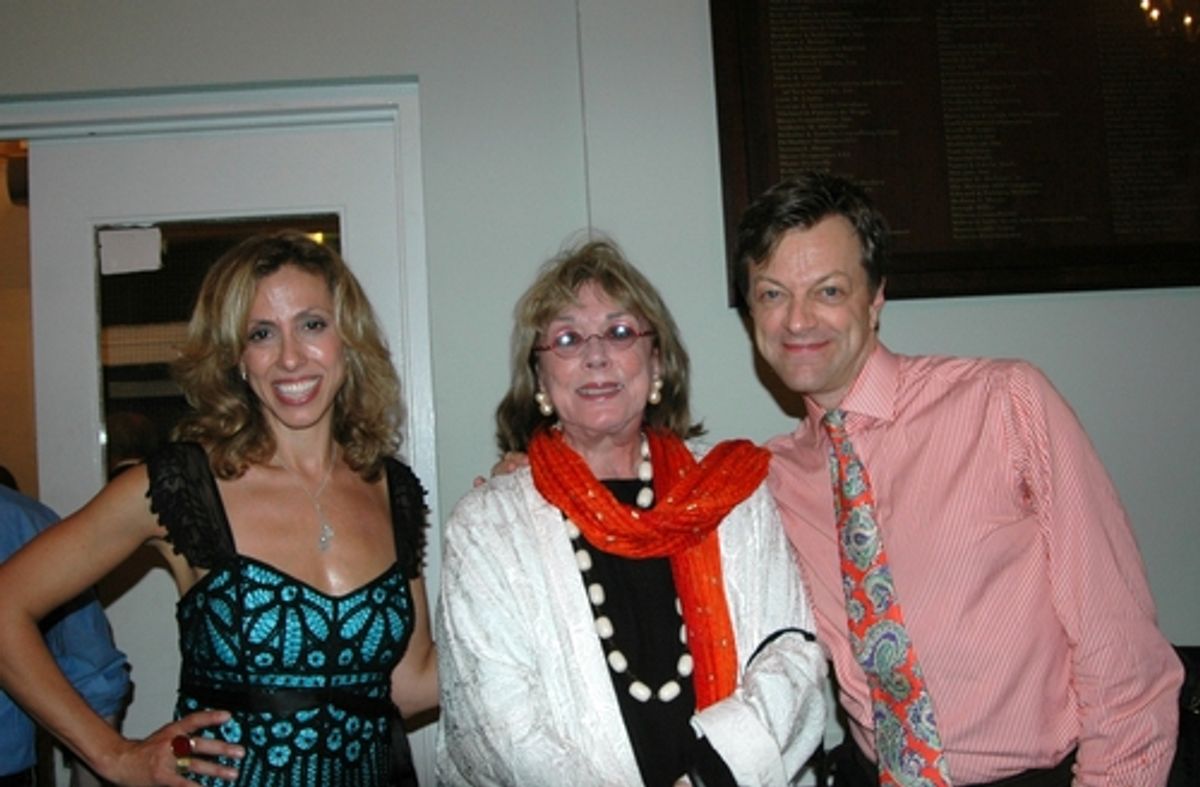 Amanda Green, Phyllis Newman and Jim Caruso at 