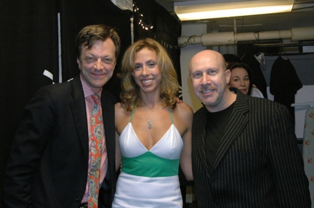 Jim Caruso(Producer) Amanda Green(Director/Writer) and Alex Rybeck at Comden & Green's New York!