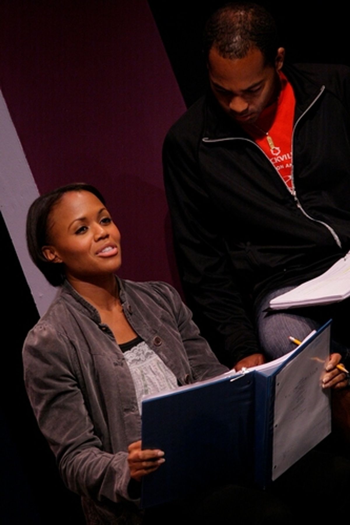 Nikki RenÃ�'Â©e Daniels and Brandon Victor Dixon at 