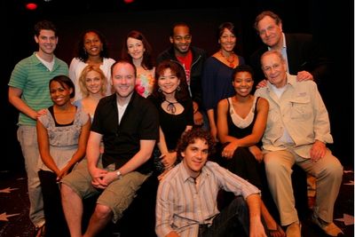 Cast Photo:  Back row:  Max Quinlan, Jasmin Walker, Michele Ragusa, Brandon Victor Di Photo