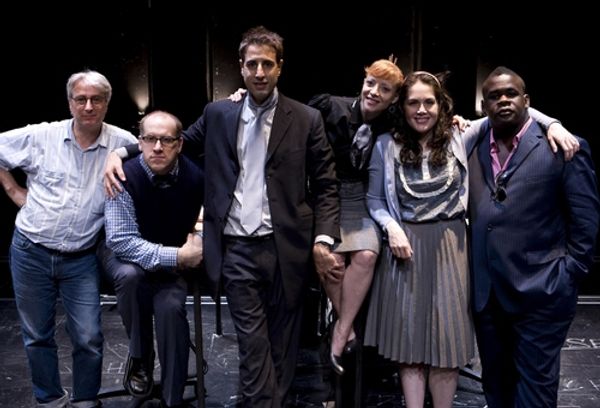 John Gould Rubin (director) with cast members Michael Puzzo, Julian Acosta, Elizabeth Photo