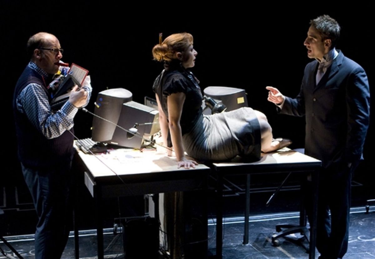 Michael Puzzo, Elizabeth Canavan and Julian Acosta  at 