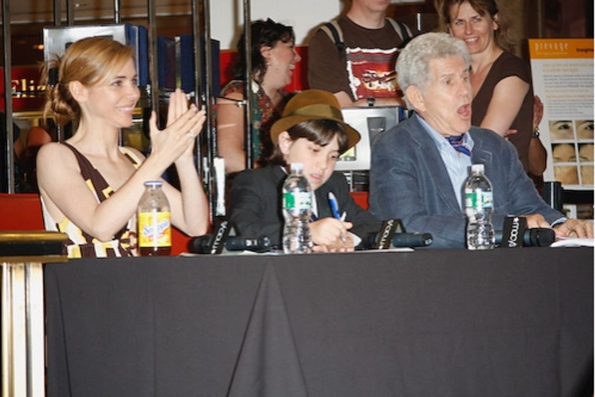 The Judges: Kerry Butler, Cubby Bernstein, and Tony Roberts at Macy's Hosts 'Sing For Your Tony Tickets'